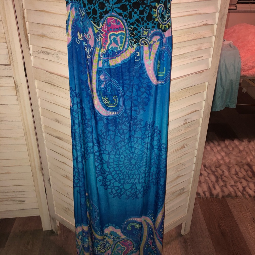 💎👛🆕 👗 Summer Strapless String Halter Turquoise - Picture 2 of 6